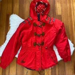Obermeyer Red Nordic Vintage Boho Jacket